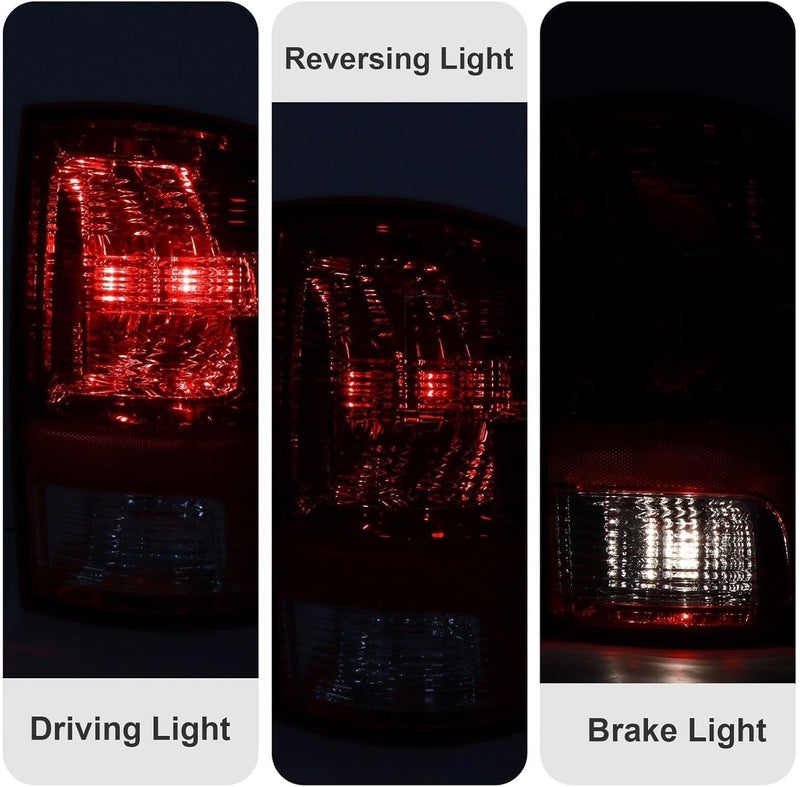 CONLLCON Tail Lights Assembly Compatible with 2009-2018 Dodge Ram 1500 2500 3500, Rear Light Taillights Replacement # 55277415AD 55277414AE - Image 4